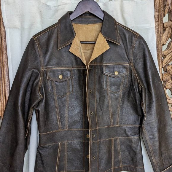 Women's vintage leather jacket in excellent used condition - Picture 1 of 5